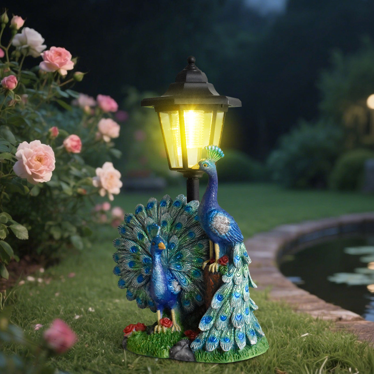 Decorative Peacock Lantern Homeandso