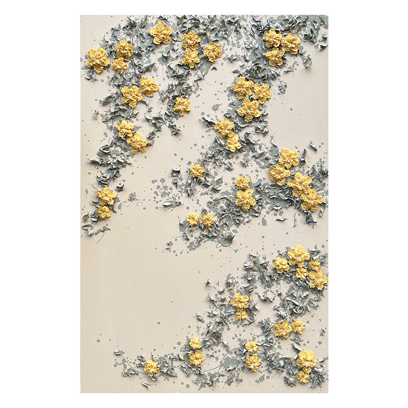 Textured Floral Relief Wall Art Homeandso
