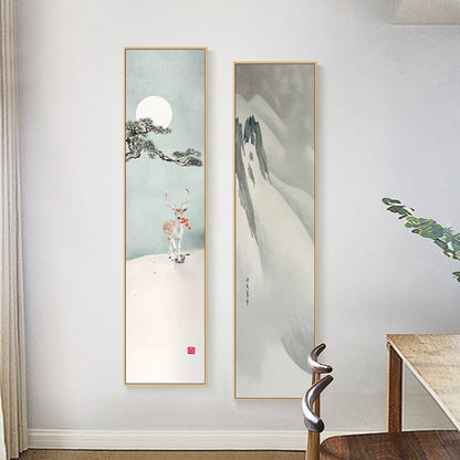 Elegant Vertical Abstract Wall Art Homeandso