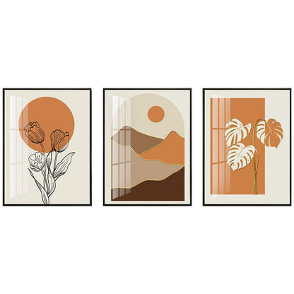 Framed Geometric Landscape Art Set Homeandso