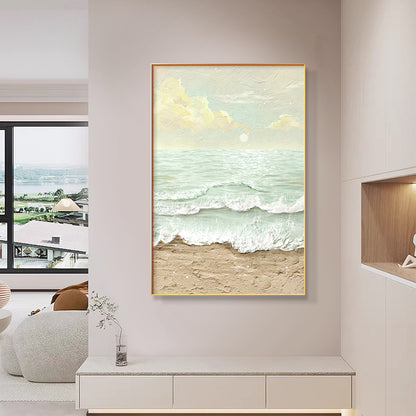 Framed Coastal Beach Landscape Wall Art Homeandso