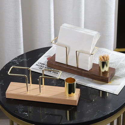 Modern Minimalist Wooden Paper Holder Homeandso