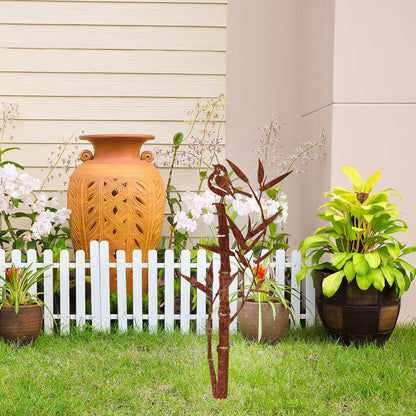 Decorative Bamboo-Themed Garden Stake Homeandso