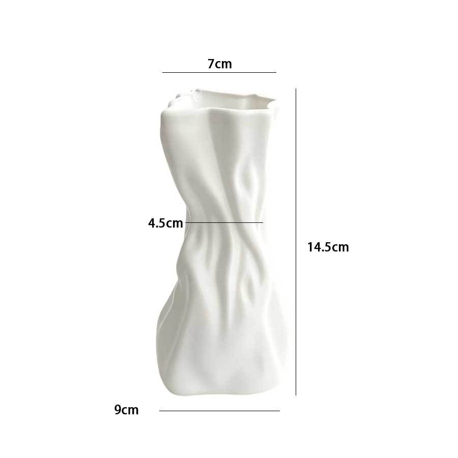 Contemporary Wave-Designed Flower Vase