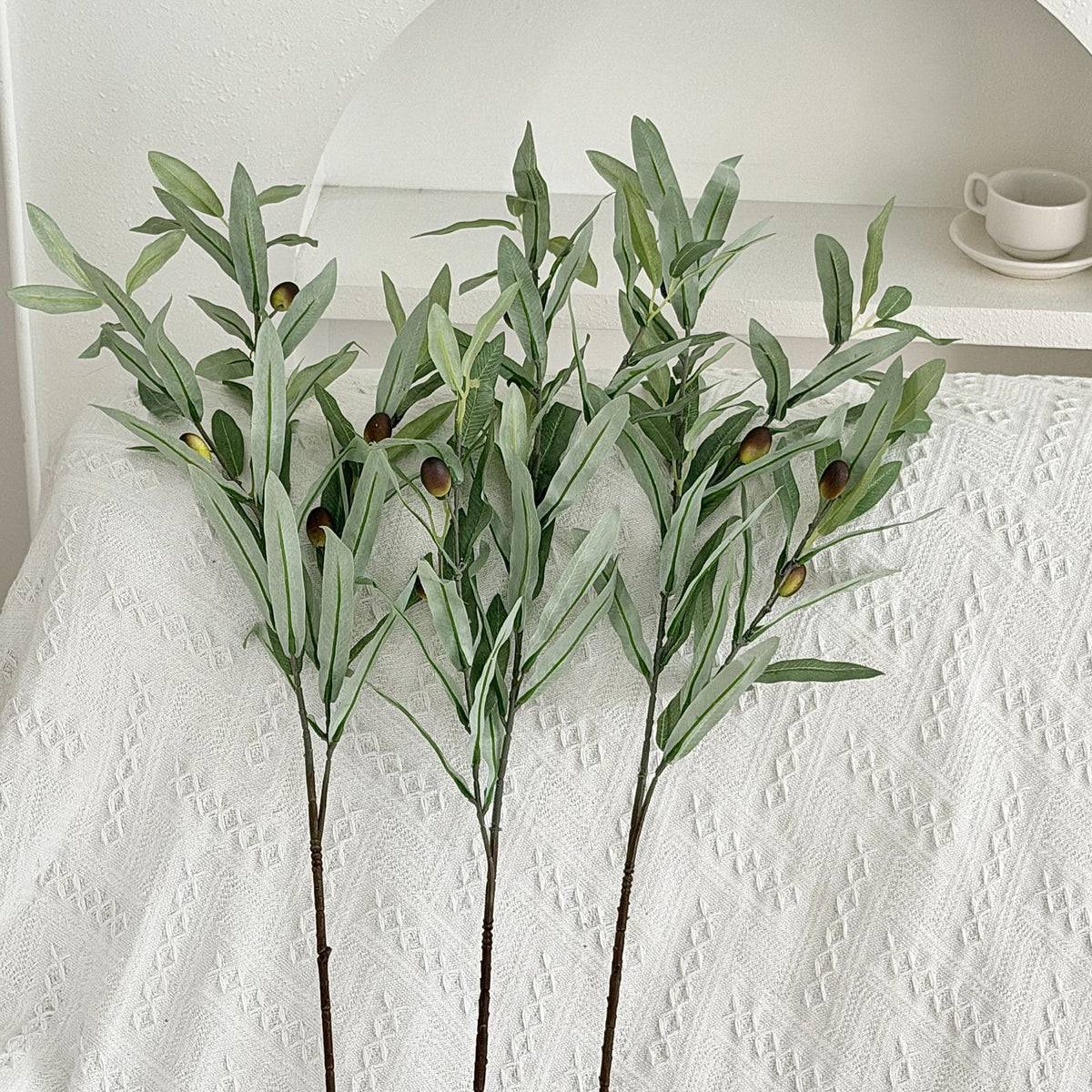 Elegant Olive Branch Decorative Accent
