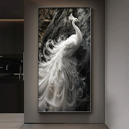 Elegant Framed Peacock Art Print Homeandso
