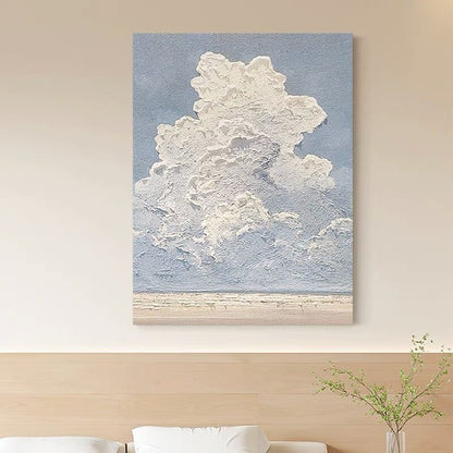 Textured Cloud Canvas Artwork Homeandso
