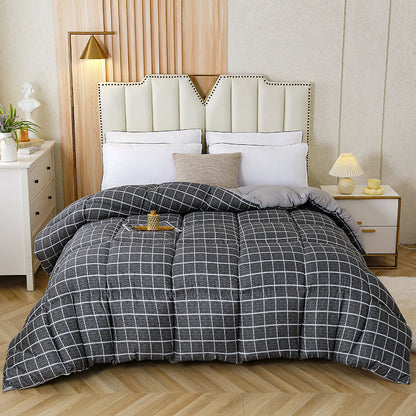 Lightweight Cotton Grid Pattern Comforter