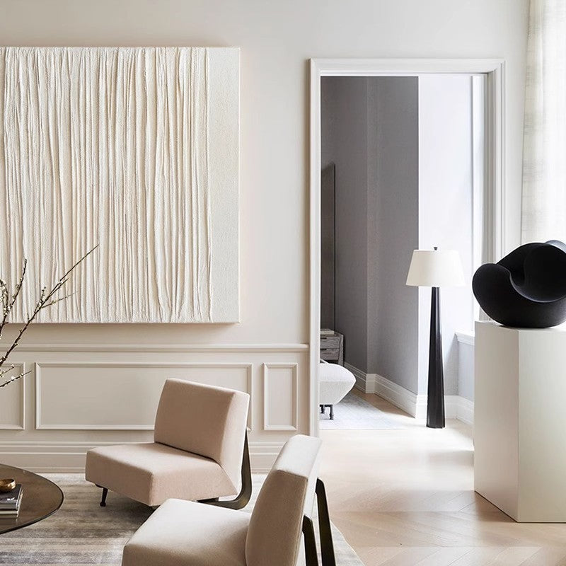 Textured Minimalist Canvas Wall Art Homeandso