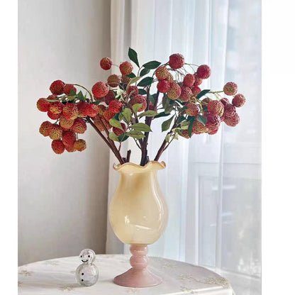 Elegante Blumen Glasvase