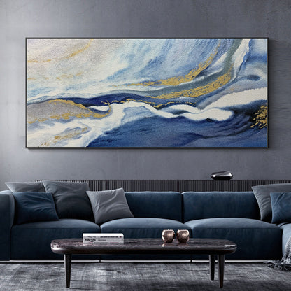 Abstract Ocean Wave Canvas Art Print Homeandso