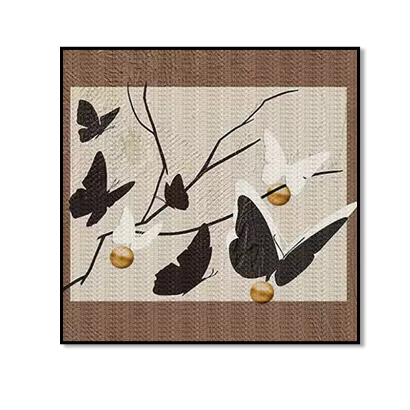 Artistic Butterfly Motif Framed Wall Art Homeandso