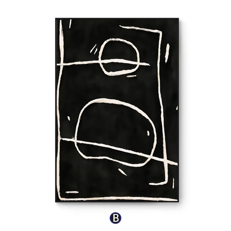 Abstract Line Art Framed Wall Print Homeandso