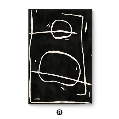 Abstract Line Art Framed Wall Print Homeandso