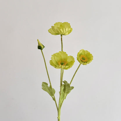 Realistic Poppy Floral Stem for Flower Arrangements