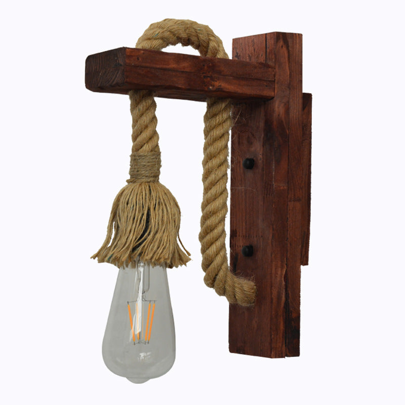 Rustic Wall Mounted Rope Light