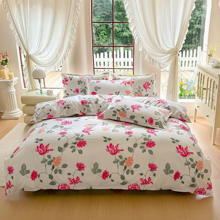 Floral Patterned Duvet Cover Set