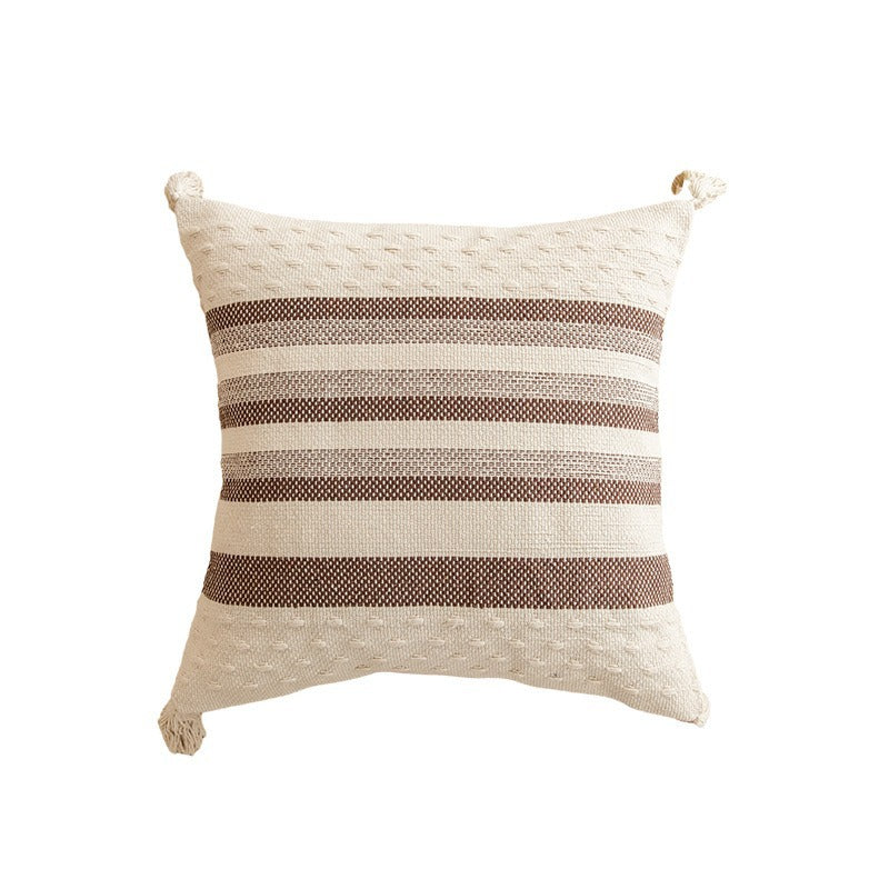 Textured Bohemian Throw Pillow