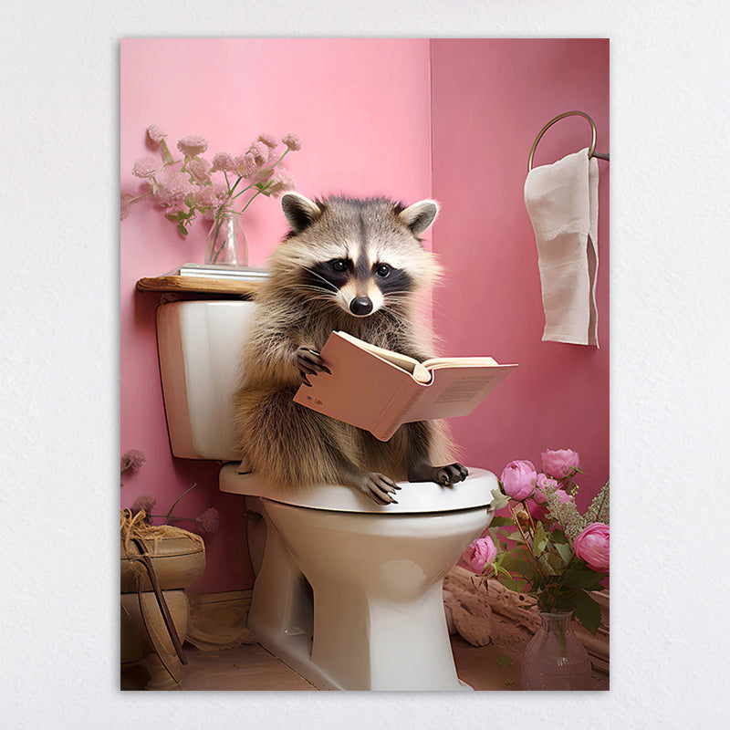 Humorous Animal-Themed Wall Art Print Homeandso