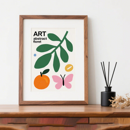 Abstract Botanical Wall Art Print