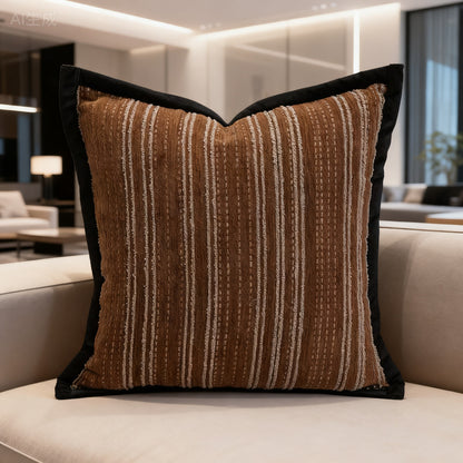 Textured Stripe Decorative Pillow