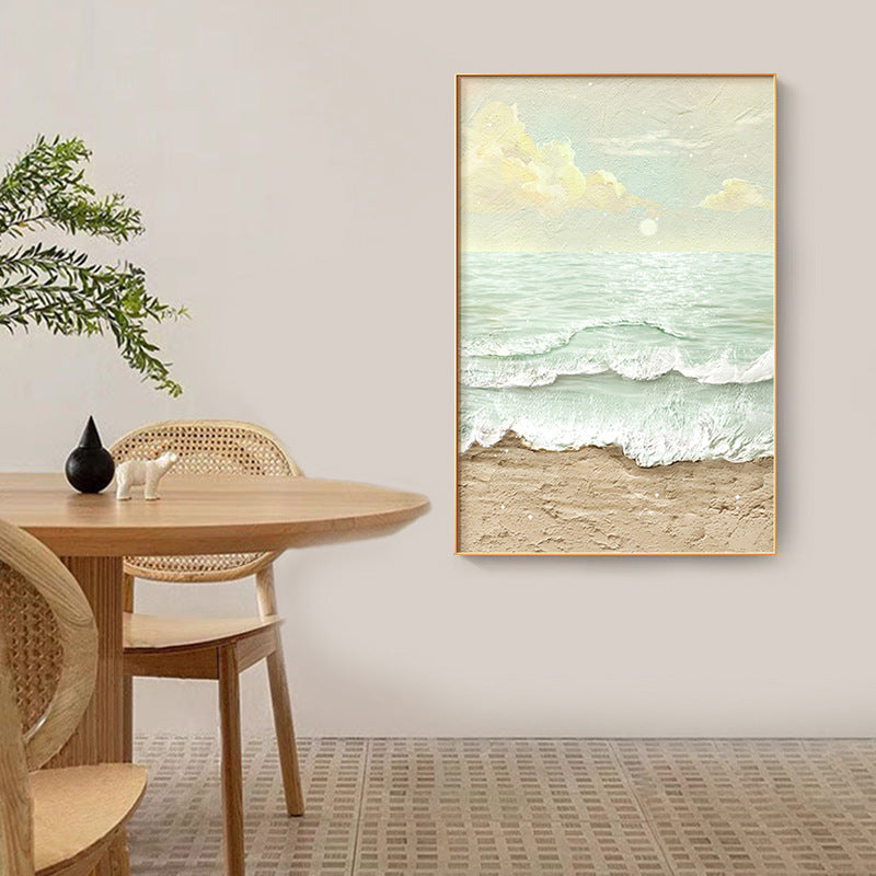 Framed Coastal Beach Landscape Wall Art Homeandso