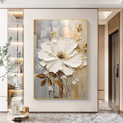Textured Floral 3D Wall Artwork Homeandso