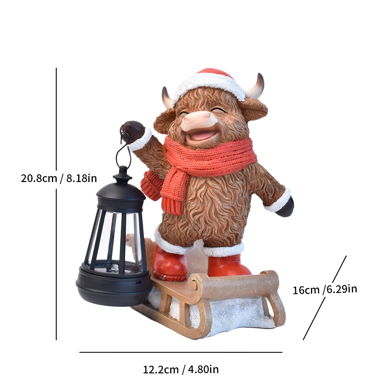 Charming Highland Cow Figurine Homeandso