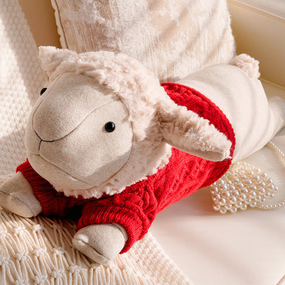 Adorable Plush Sheep Shaped Pillow
