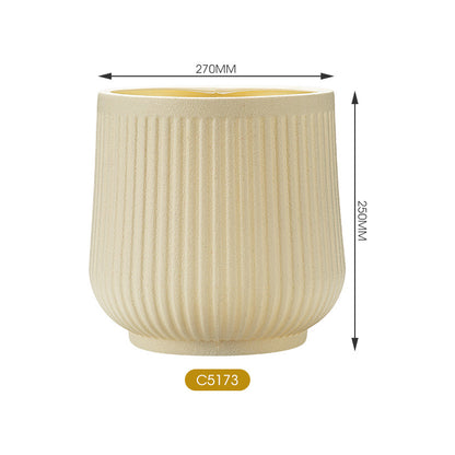 Textured Round Modern Planter Homeandso
