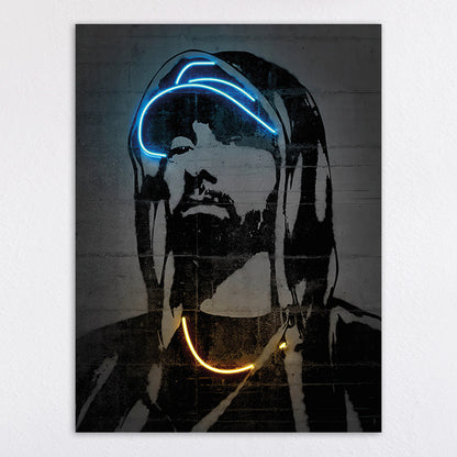 Neon Illumination Street Art Print Homeandso