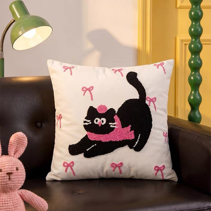 Dekoratives katzenmotiviertes Wurfkissen