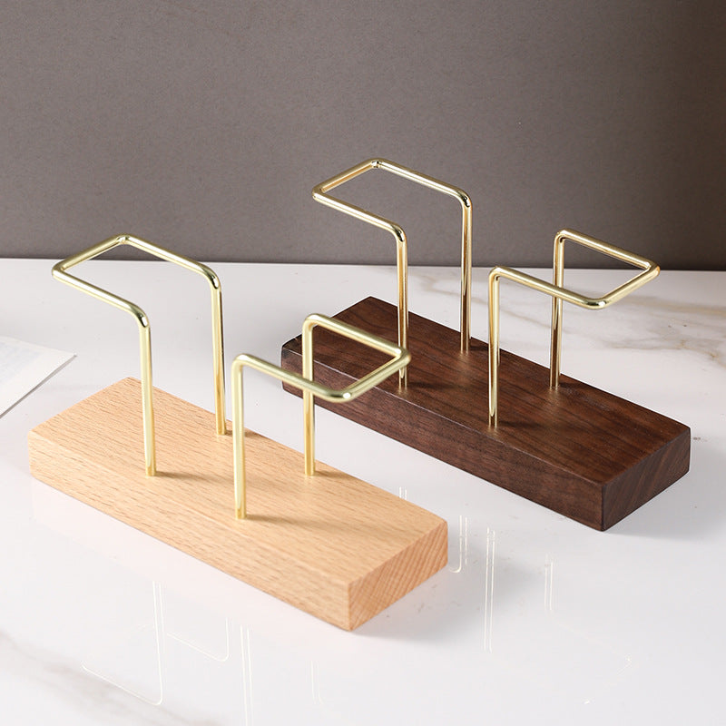 Modern Geometric Paper Clip Holder Homeandso
