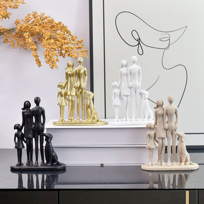 Love Couple and Dog Figurine Homeandso