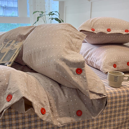 Patterned Cotton Duvet Cover Set Homeandso