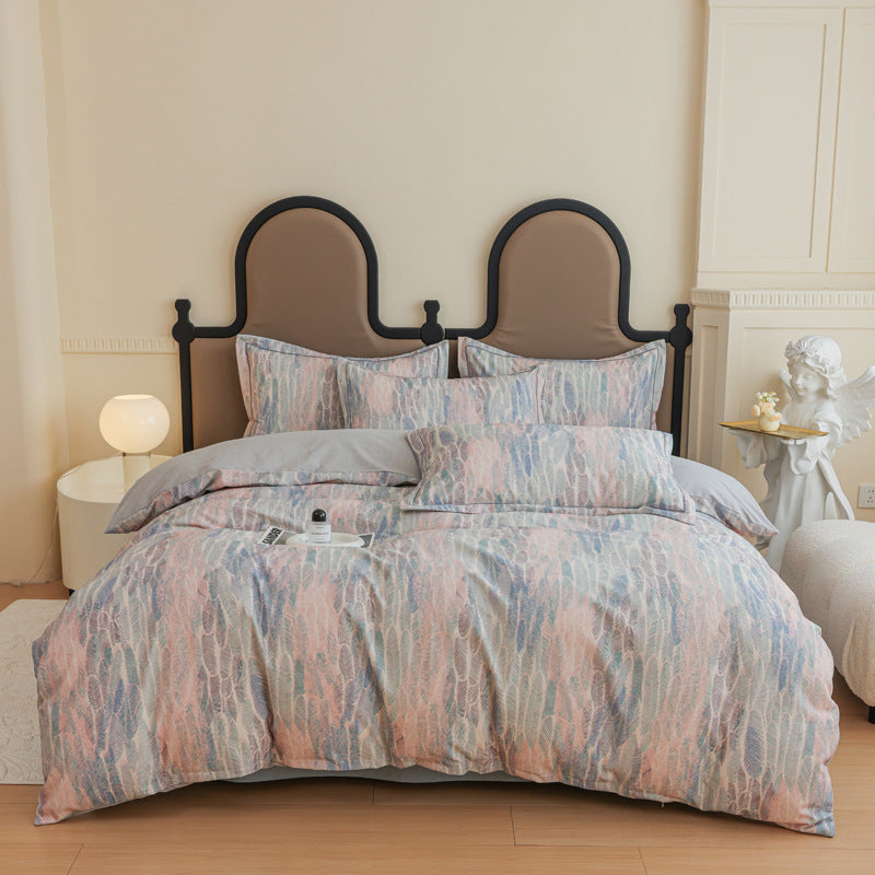 Nature-Inspired Botanical Print Duvet Cover Set