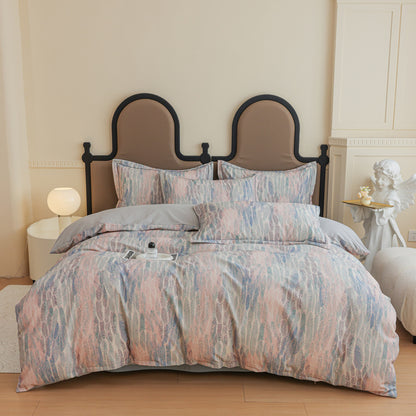 Nature-Inspired Botanical Print Duvet Cover Set