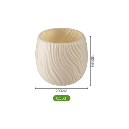 Textured Decorative Ceramic Planter Homeandso