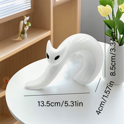 Modern Abstract Cat Figurine Homeandso