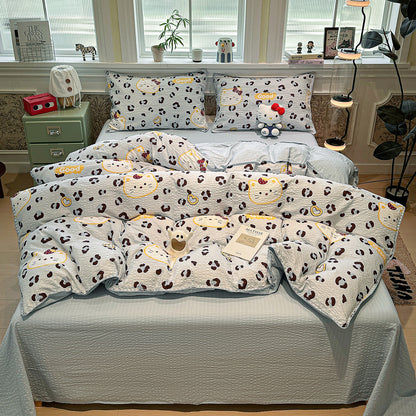 Premium Soft Heart Patterned Comforter Set