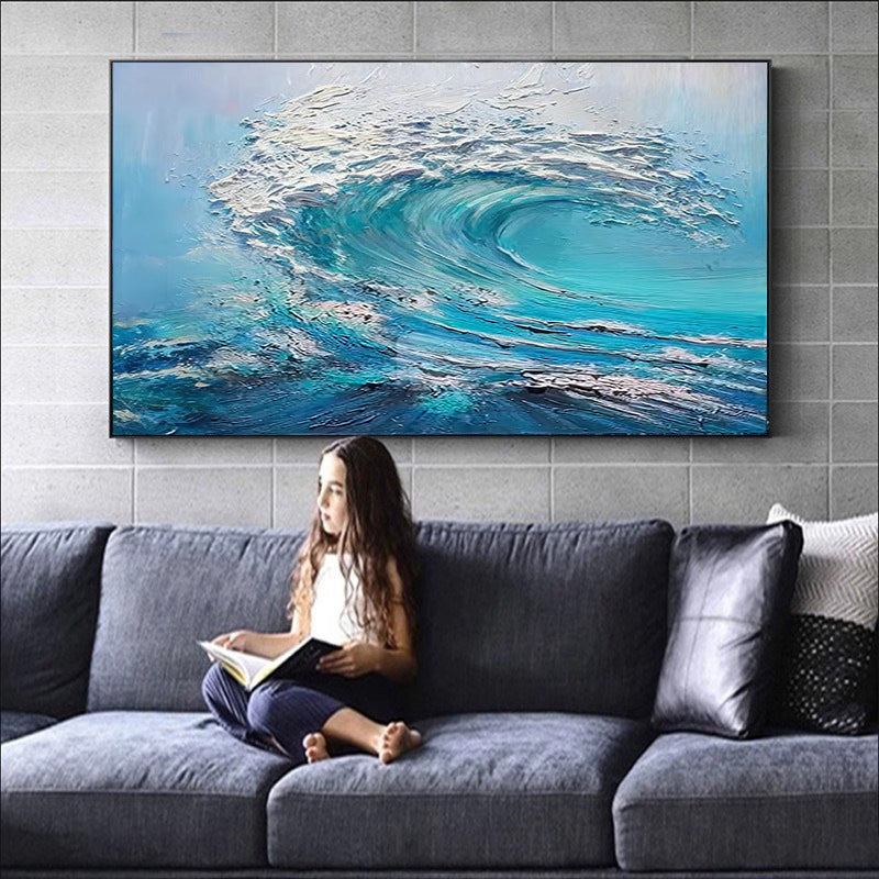 Abstract Wave Canvas Artwork Homeandso