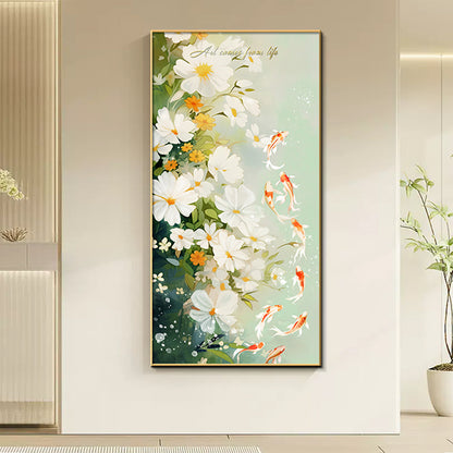 Decorative Floral Canvas Art Print Homeandso