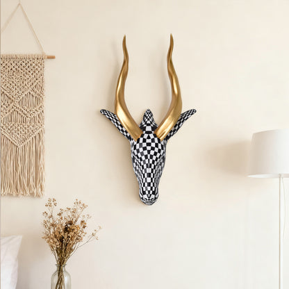 Artistic Wall Mounted Deer Head Sculpture Homeandso