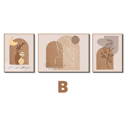 Decorative Three-Piece Art Print Set Homeandso