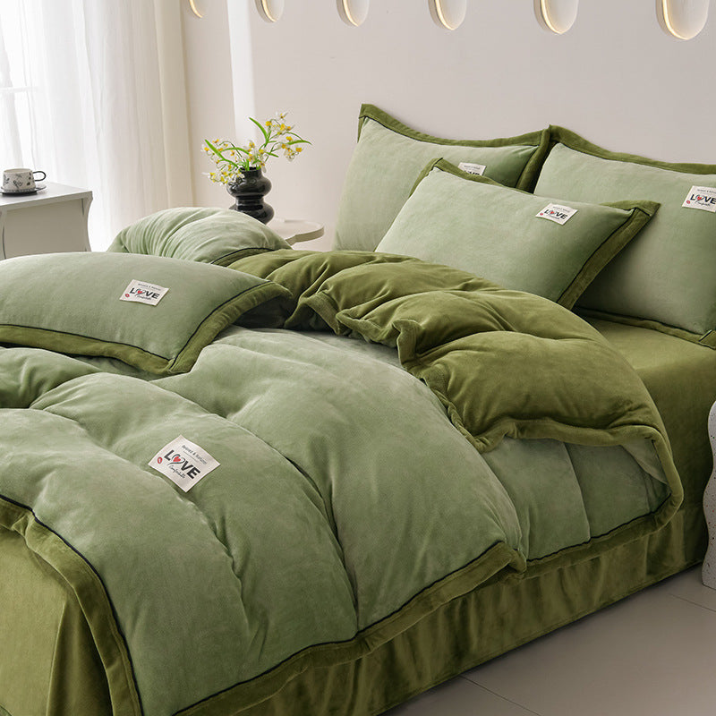 Plush Velvet Comforter Set