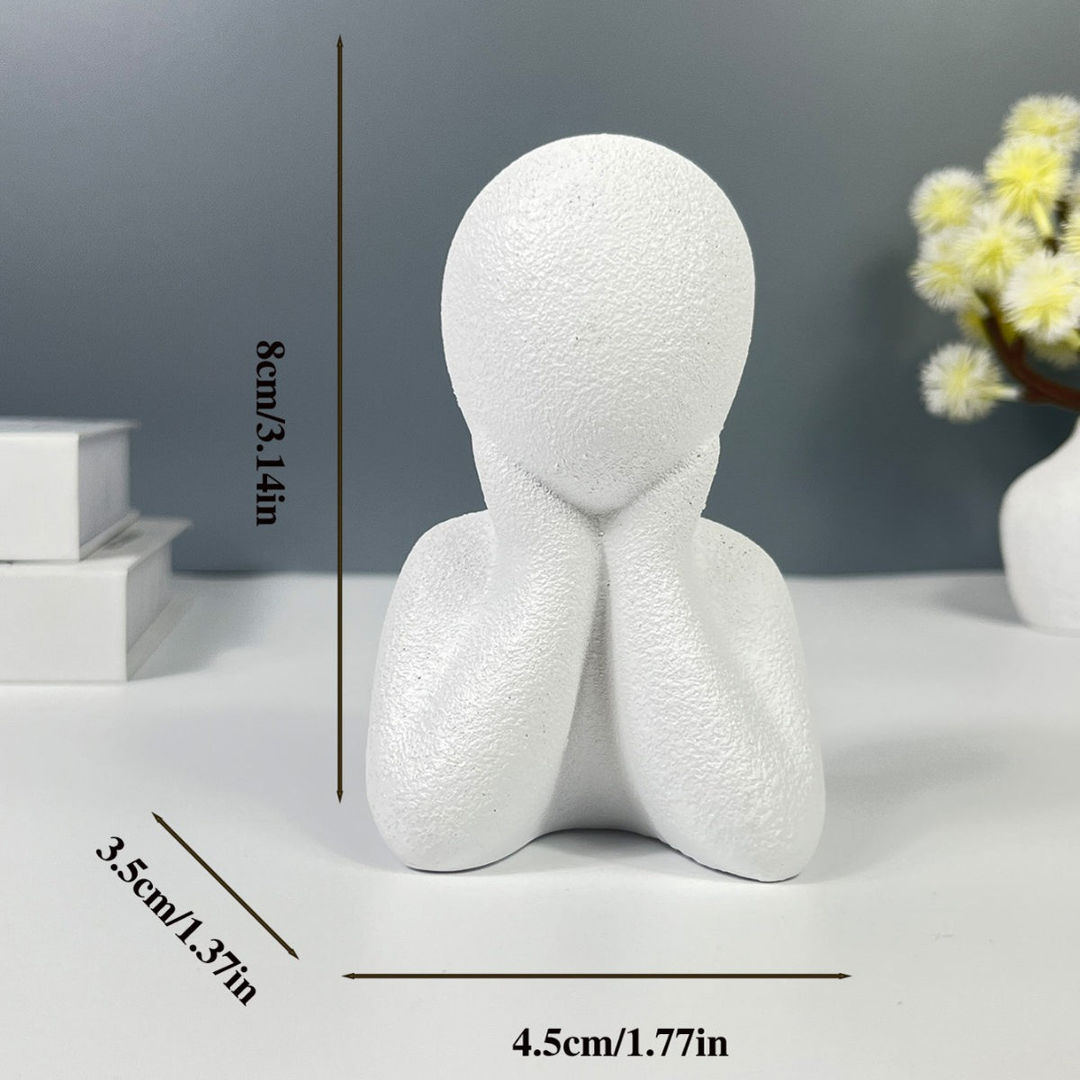 Contemplative Pose Decorative Figurine Homeandso