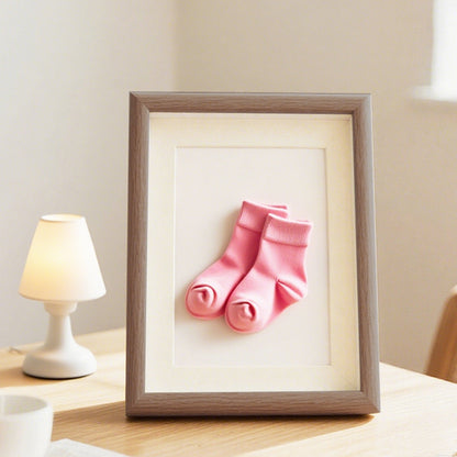 Framed Baby Sock Art