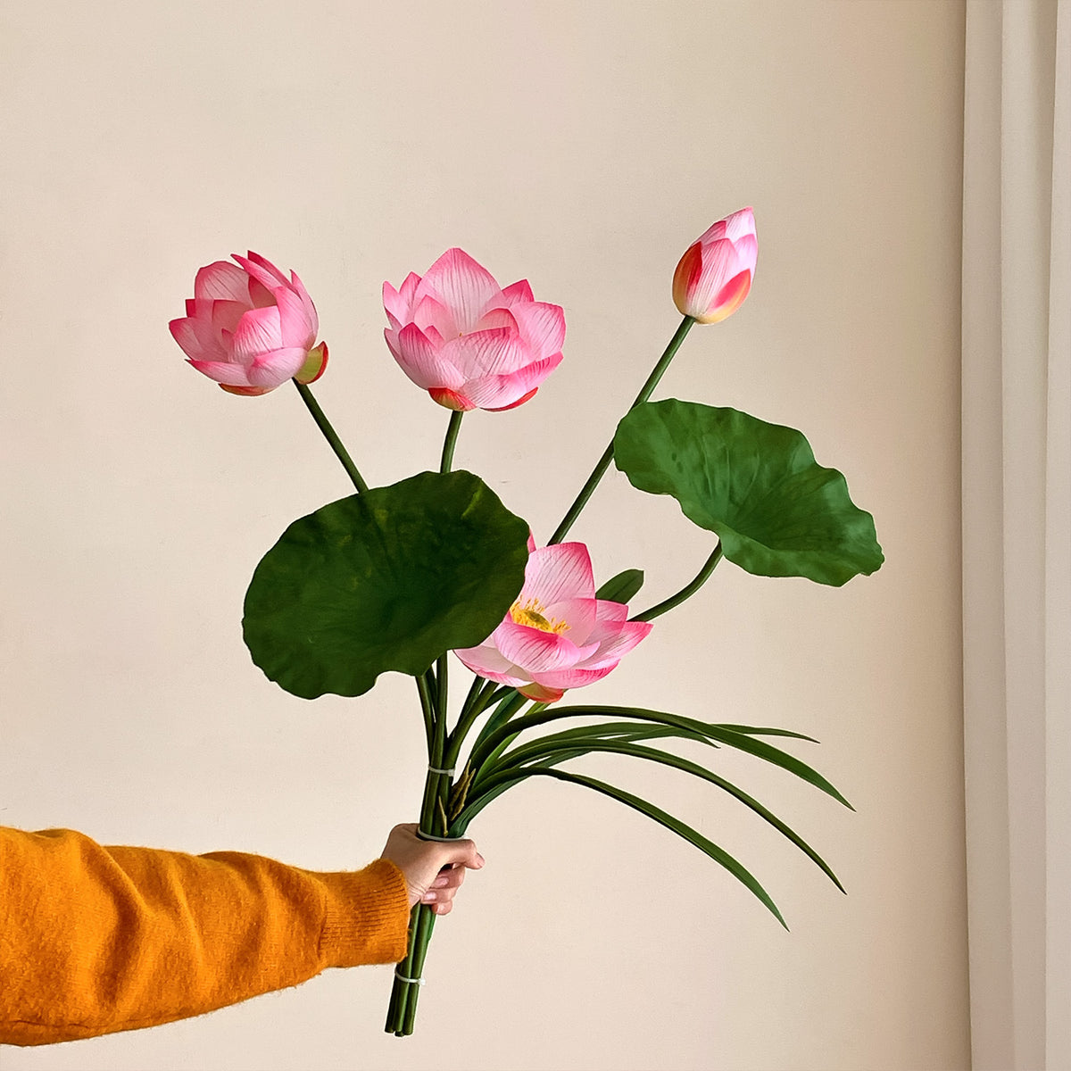 Elegant Lotus Flower Stem Arrangement