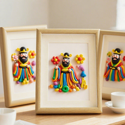 Artisan Clay Sculpture Wall Art