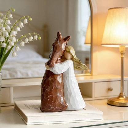 Cherished Horse and Girl Figurine Homeandso